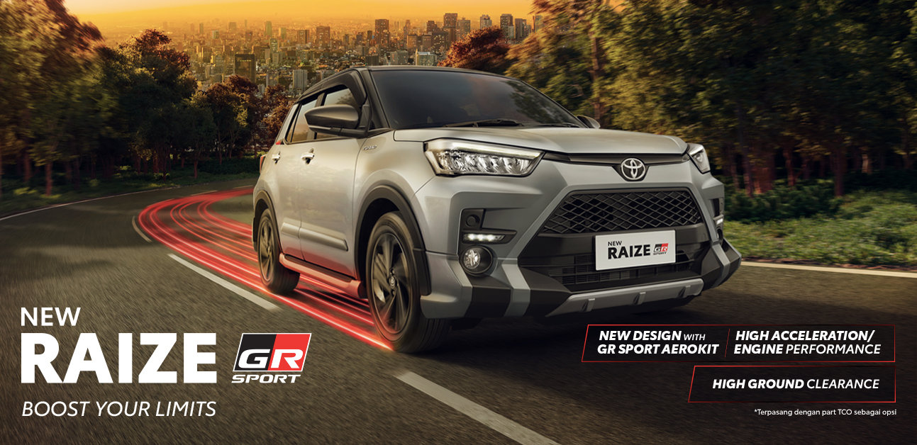 Toyota Raize GR Sport 2026 warna putih tampak depan di Auto2000 Bekasi Timur