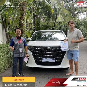 Serah Terima Toyota Alphard Hybrid